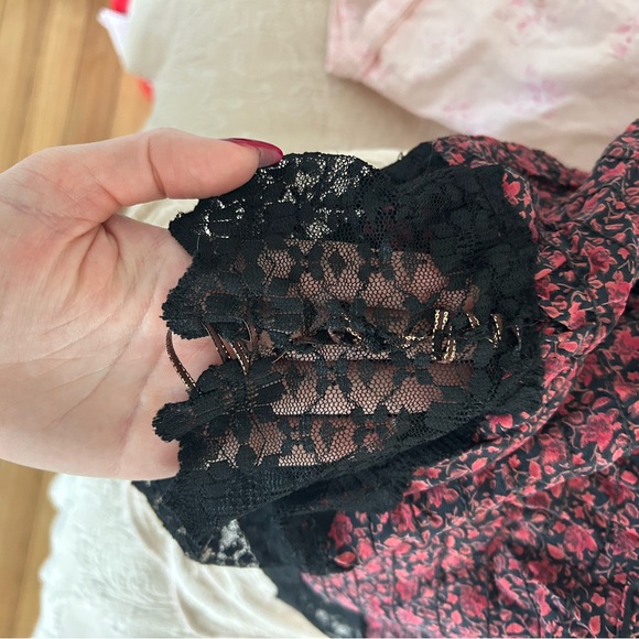 Betsey Johnson Silk and Lace Blouse - Picture 4 of 5